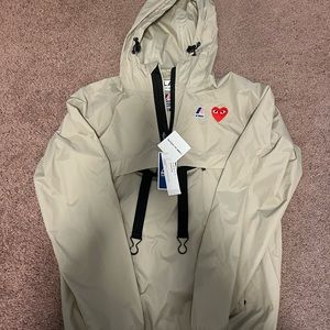 NWT 🍦 CDG PLAY X K WAY WINDBREAKER
